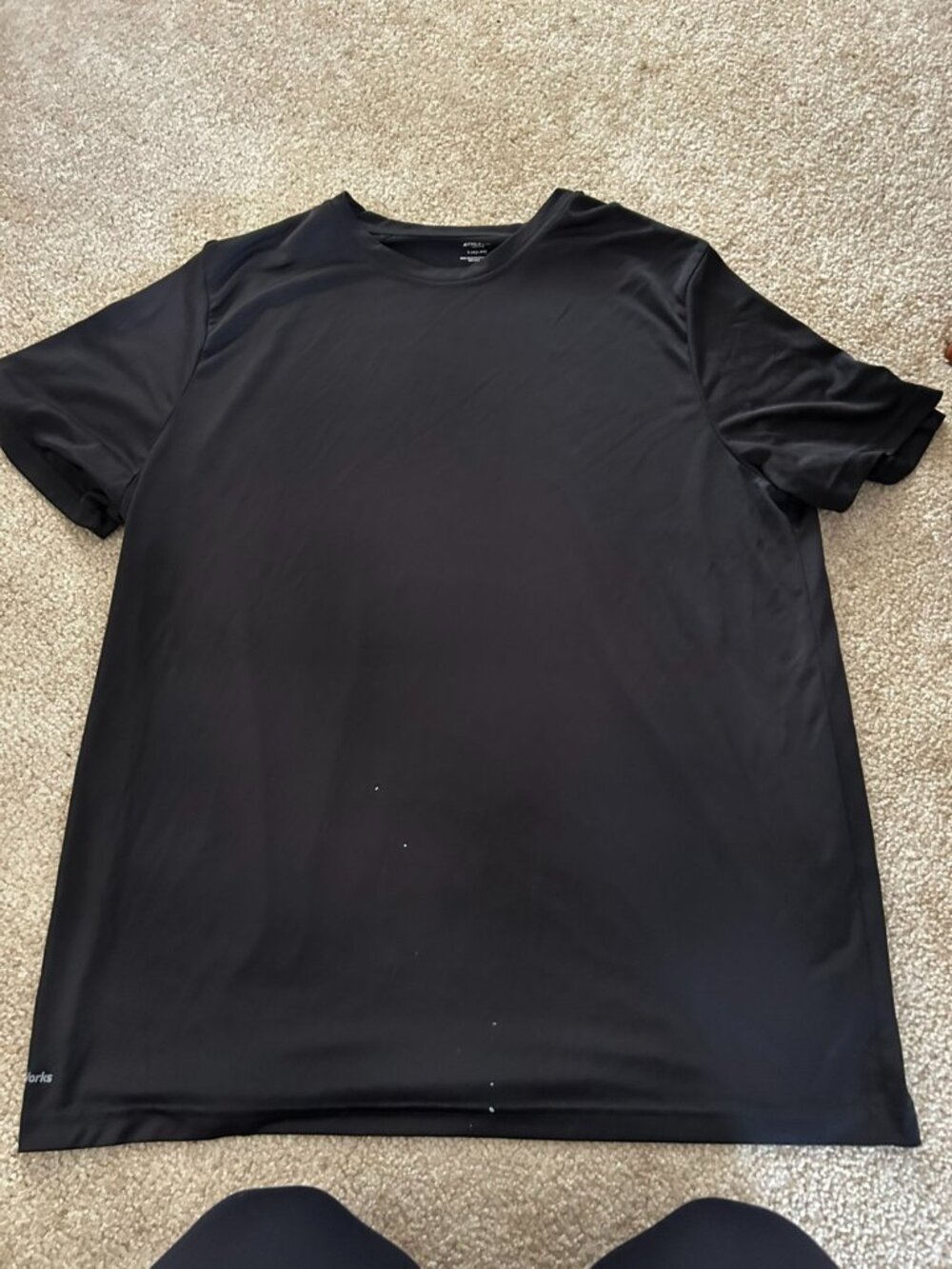 Men's Athletic Black Large T-Shirt